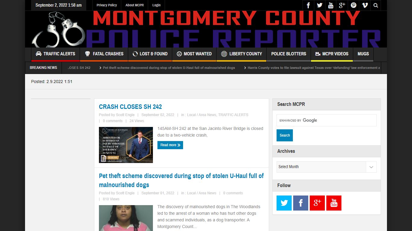 Montgomery County Police Reporter