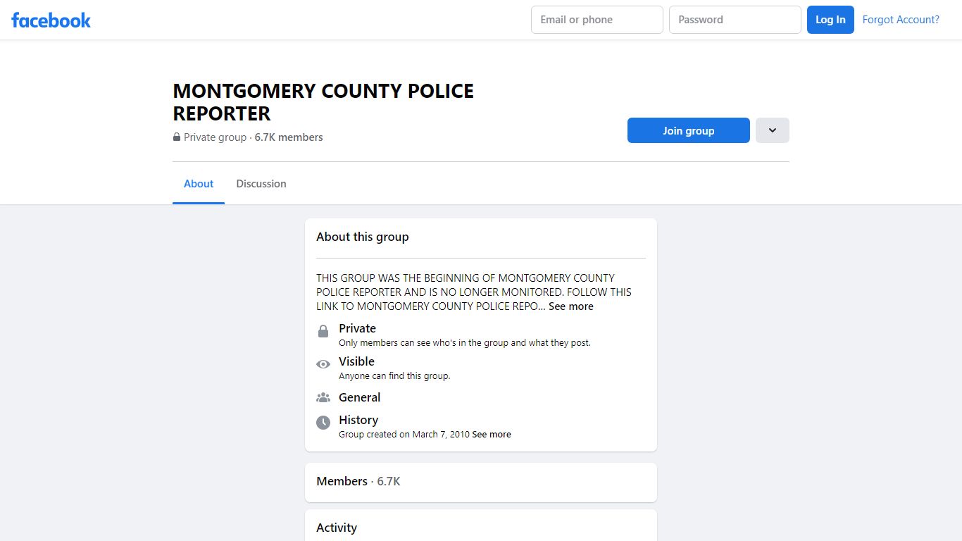 MONTGOMERY COUNTY POLICE REPORTER - Facebook